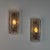 Metal Glass and Brass Wall Lights attributed to Carl Fagerlund for Orrefors, 1970s, Set of 2 For Sale - Image 7 of 18