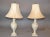 Metal Vintage Capiz Shell Table Lamps With Shades - Pair For Sale - Image 7 of 7
