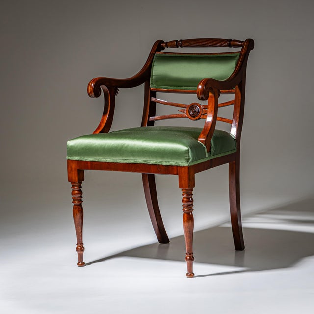 Antique Biedermeier Armchair, 1830s For Sale - Image 3 of 11