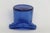 Cobalt Blue Frosted Glass Top Hat Toothpick Holder Ashtray 4586b For Sale - Image 4 of 9