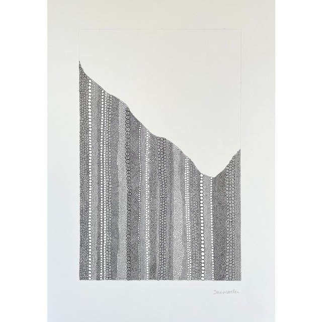 Minimalist Abstract Drawing With Ink For Sale