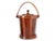 A handsome midcentury wooden ice bucket featuring a beautifully crafted staved wood design with rich grain variations. The...
