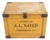 Vintage A. L. Sayer Yellow Wood Bakery Box For Sale