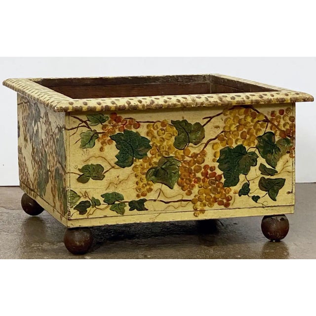 Italian Flower Box or Planter of Painted Wood From the 19th C. For Sale In Austin - Image 6 of 13