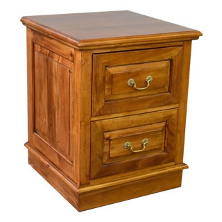 Legacy 2 Drawer File Cabinet - Light Brown Walnut For Sale