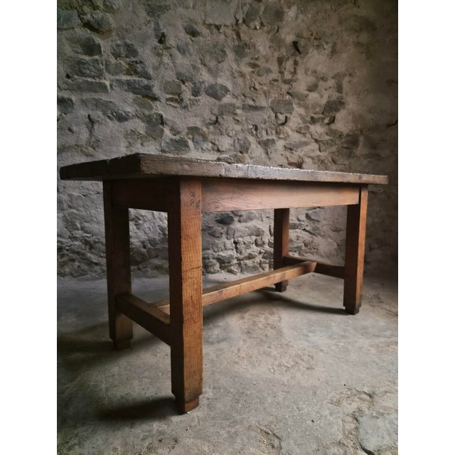 Wood Antique Oak Worktable, France, 1800s For Sale - Image 7 of 18