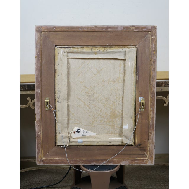 Late 20th Century Mr & Mrs William Hallett Morning Walk Oil Painting After Thomas Gainsbourough For Sale - Image 4 of 13