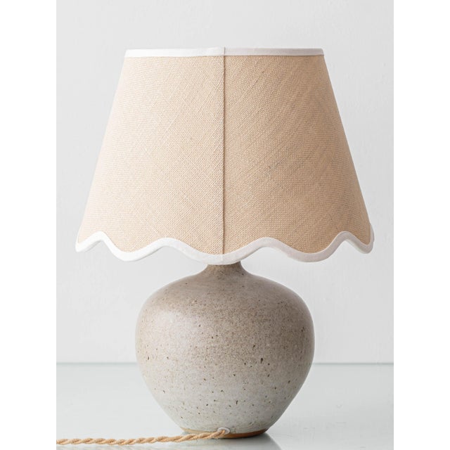 French Studio Pottery Stoneware Table Lamp, 1950s For Sale - Image 10 of 12