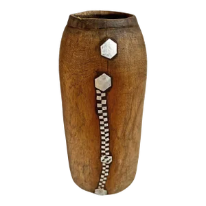 Tutsi Vintage Wood Jar