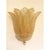 Transparent and Gold Graniglia Leaf Murano Glass Wall Sconces by Simoeng, Set of 2 For Sale - Image 4 of 10