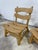 Brown Pair of Dittmann & Co Brutalist Fireplace Oak Danish Modern Chairs For Sale - Image 8 of 10