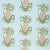 Sample - Schumacher Pineapples Chintz Fabric in Sky For Sale