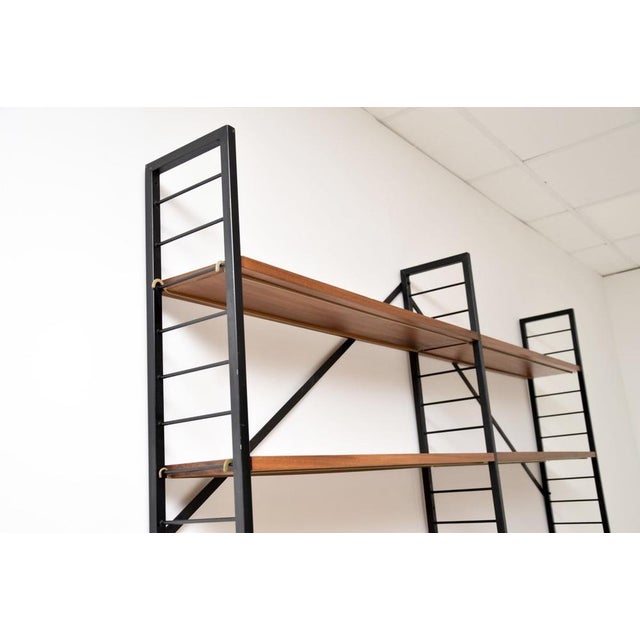 Vintage Teak Ladderax Bookcase Shelving from Staples Cricklewood, 1960 For Sale - Image 4 of 13
