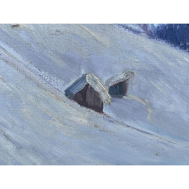 Emil Donat, Sunset Over the Dolomites, Early 1900s, Oil on Canvas For Sale - Image 12 of 18