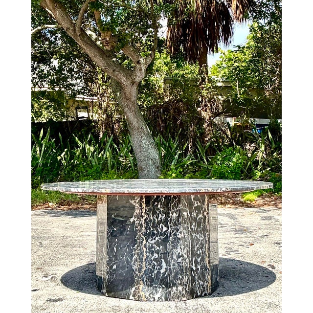 Vintage Black Marble Dining Table For Sale - Image 12 of 12