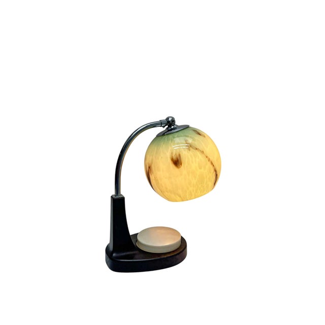 Brown Bauhaus Bakelite Table Lamp by Marianne Brandt for GMF, 1920s For Sale - Image 8 of 13
