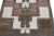 1950s 1950s Vintage Tulu Shag Rug in Brown, Gray & White Geometric Pattern For Sale - Image 5 of 7