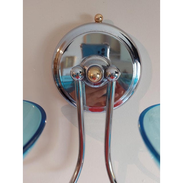 Glass Vintage Wall Lights from Fontana Arte, 1970s, Set of 2 For Sale - Image 7 of 10