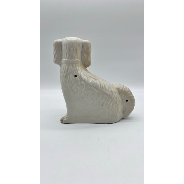 Antique English Staffordshire Spaniel Dog, Circa 1850's For Sale - Image 4 of 12