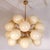 1990s 1990s Mid Century Modern, Beige Glass Sputnik Chandelier For Sale - Image 5 of 11