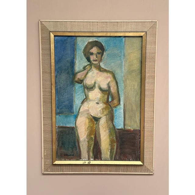 Gunnar Svensson, Nude Study, 1964, Oil on Canvas, Framed For Sale - Image 12 of 18