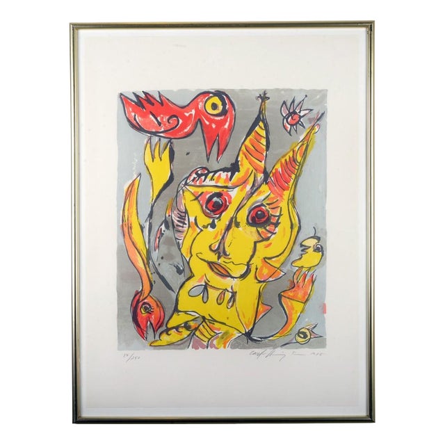 Carl-Henning Pedersen, H. C. Andersen Suite, 1890s, Litograph, Framed For Sale