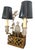 Chinoiserie Maison Bagues Attrib Gilded Tole and Frosted Glass Sconce For Sale - Image 3 of 10
