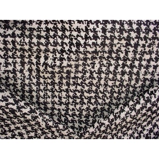 Robert Allen Duralee Scottish Check Houndstooth Upholstery Fabric - 8-5/8 yards For Sale