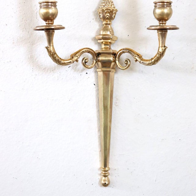 We present an elegant set of three wall lamps made in Italy in the late 19th century. This set features classic lines with...