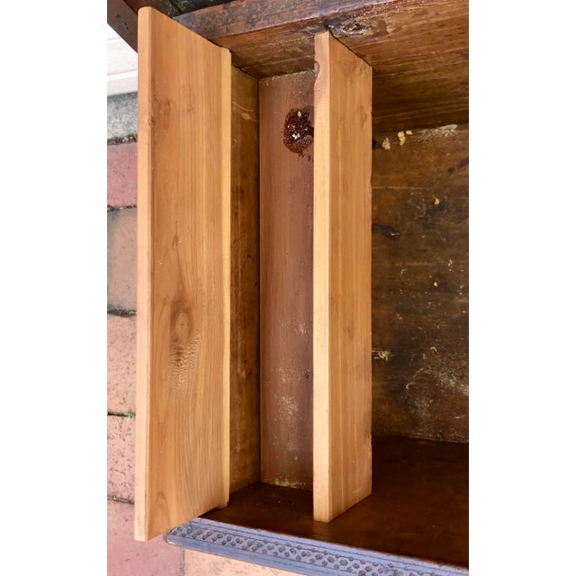 19th C. Small Carved Wooden Coffer For Sale In San Francisco - Image 6 of 13