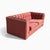 1980s Postmodern Rose Pink Grid-Tufted Loveseat, 67 In For Sale - Image 13 of 18