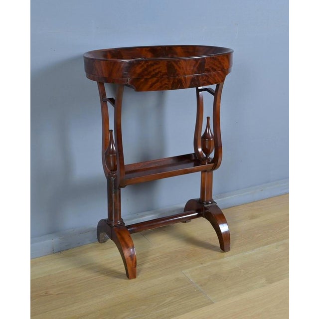 Empire Mahogany Burl Trinket Tray Table, Early 19th Century For Sale - Image 12 of 16