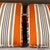 Transitional Pair of Hickory Chair Orange and Gray Striped Ottomans For Sale - Image 3 of 10