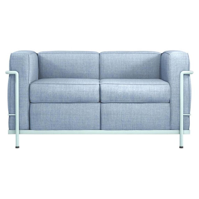 LC2 Two-Seat Sofa by Le Corbusier, Pierre Jeanneret, Charlotte Perriand for Cassina For Sale - Image 9 of 9