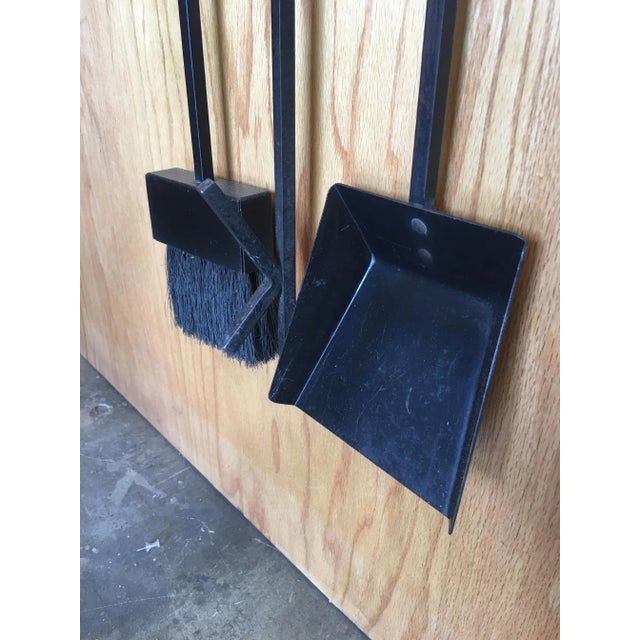 Metal Vintage Modernist Fire Tool Set- 3 Pieces For Sale - Image 7 of 12