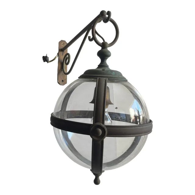 Metal Vintage Bronze Sconce, 1960s For Sale - Image 7 of 7