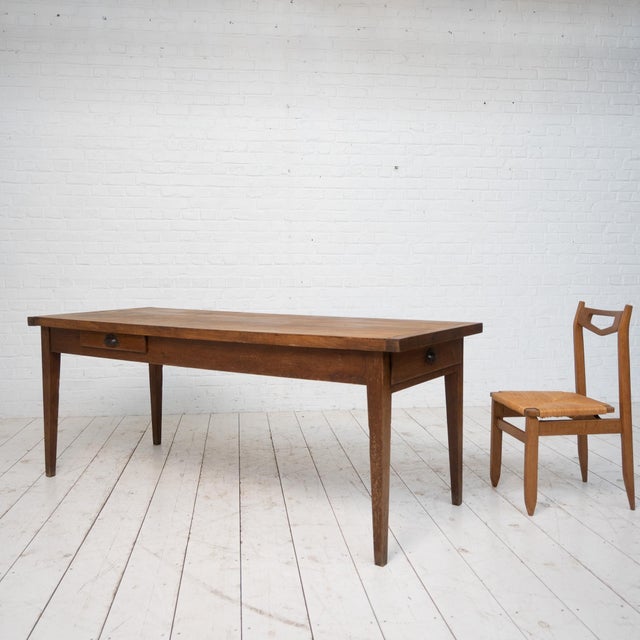 Antique Farmhouse Table in Oak, 1900 For Sale - Image 10 of 10