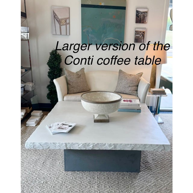 Contemporary Conti Concrete Coffee Table For Sale - Image 3 of 3