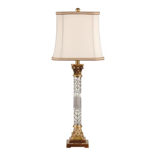 Wildwood Crystal Column Table Lamp For Sale