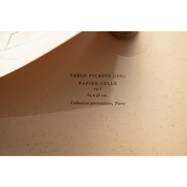 1940s 1940s After Pablo Picasso "Paper Collage", First Edition Swiss Offset Lithograph For Sale - Image 5 of 7