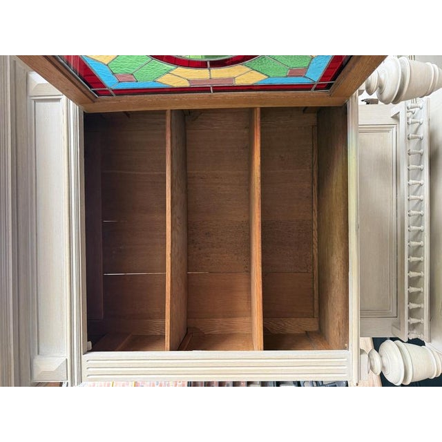 Beige Early 20th Century Sideboards in Solid Oak, Set of 2 For Sale - Image 8 of 18