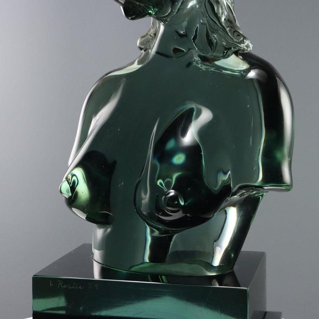 Loredano Rosin, Bust of a Young Woman, Glass For Sale - Image 4 of 9