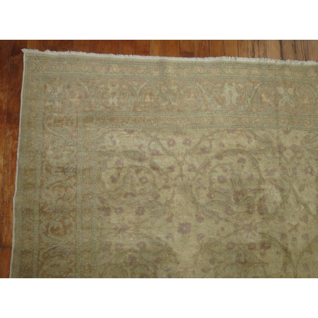 Early 21st Century Neutral Color Turkish Sivas Carpet - 6'5" x 9'5" For Sale - Image 4 of 6