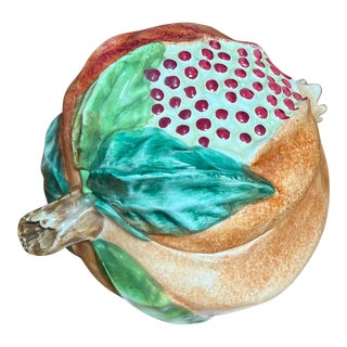 1980s Vintage Vietri Pomegranate Fruit Tureen For Sale