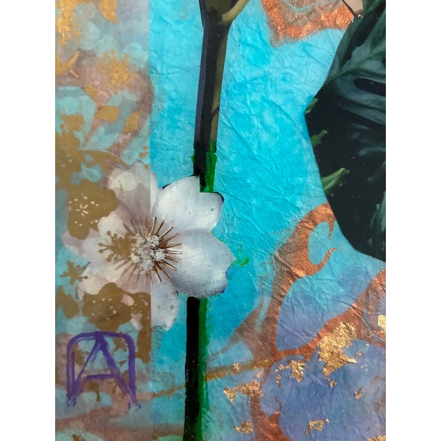 Portraiture Beauty Blooms Original Collage by Adria Becker For Sale - Image 3 of 5