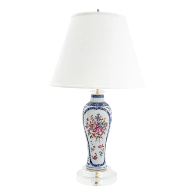 Chinese Export Meiping Vase Mounted as a Lamp For Sale