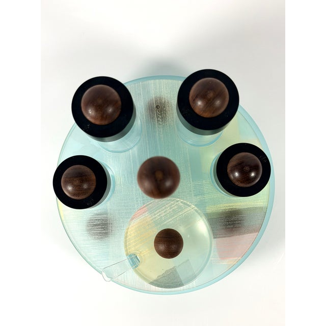 Appetizer Tray and Condiment Set by Ennio Pasini for Rede Guzzini, 1980s, Set of 2 For Sale - Image 11 of 18