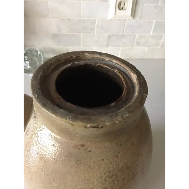 Mid 19th Century Antique Apple Crock Jug For Sale - Image 5 of 11