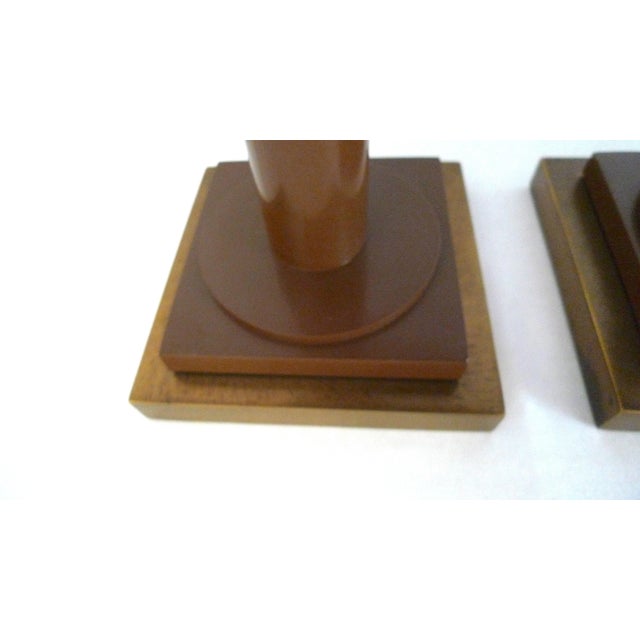 Metal Mid 20th Century Vintage Kostka Table Lamps, De Stijl Movement - Set of 3 For Sale - Image 7 of 13