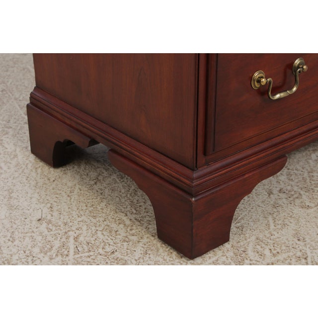 Henkel Harris Model 164 Cherry 9 Drawer Tall Chest on Chest For Sale - Image 10 of 15